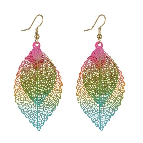 Lunar_Threadz Jewelry - Leaf Drop Earrings NEW
